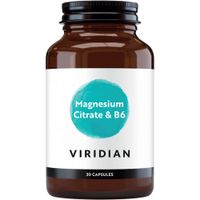 Viridian Magnesium Citrate with B6, 30 Capsules